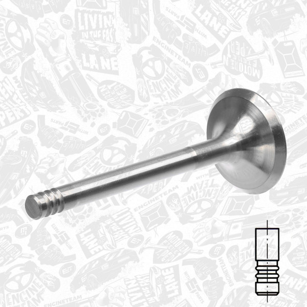 VI0008, Intake Valve, Inlet valve, ET ENGINETEAM, Skoda VW Audi Seat 1,9D/TD 1978-2002, 069109601G, 069109601F, 39123, 50004312, R4483/SCR, V91337