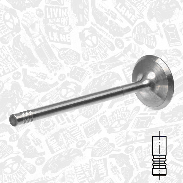 VI0013, Einlassventil, Einlassventil, ET ENGINETEAM, Alfa Romeo Fiat Lancia 1,6/1,8/2,0i 1994-2010, 60811153, 7766564, 171006, R4728/SCR, V91933, R7003/SARCR
