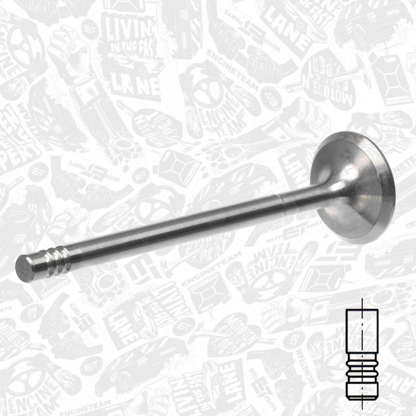 VI0014, Intake Valve, Inlet valve, ET ENGINETEAM, Alfa Romeo Fiat Lancia 1,4/1,6/2,0i 1996-2010, 60812982, 7735898, 171005, R4738/SCR, V91931, 560015