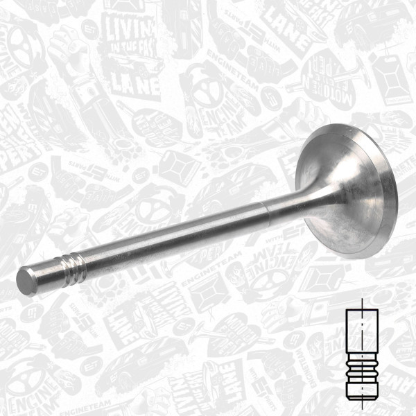 VI0015, Intake Valve, Inlet valve, ET ENGINETEAM, Fiat Bravo/Marea/Punto 1,9TD 1996-2009, 46527855, 7798620, 171013, 820680, R4740/BMCR, V91937