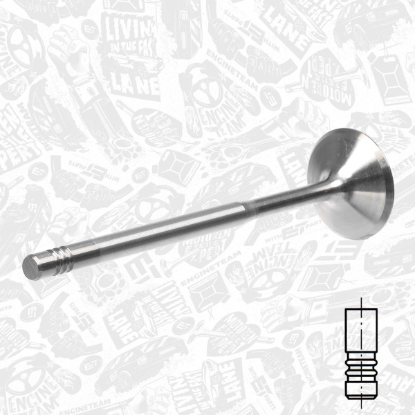 Intake Valve - VI0020 ET ENGINETEAM - 028109601A, 058109601C, 029VE30518000