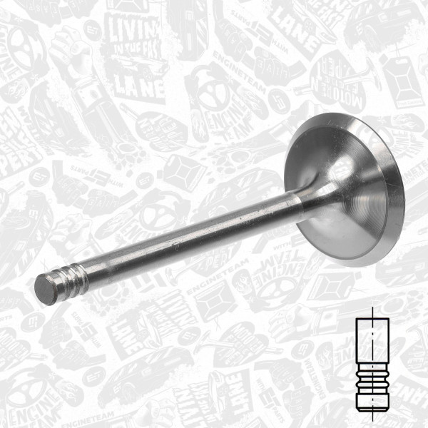 VI0027, Einlassventil, Einlassventil, ET ENGINETEAM, Skoda Felicia, VW Golf/Polo, Seat 1,4/1,6i 1991-2004, 030109601AH, 39530, R4952/S, V94114