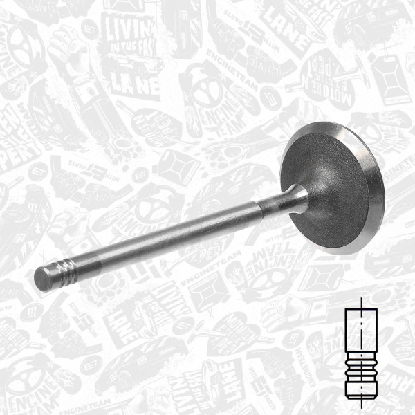 VI0029, Einlassventil, Einlassventil, ET ENGINETEAM, Ford Focus/Mondeo 1,8/2,0i 1998-2013, 1053845, 1131988, 181012, R6002/SCR, V94223, V94382