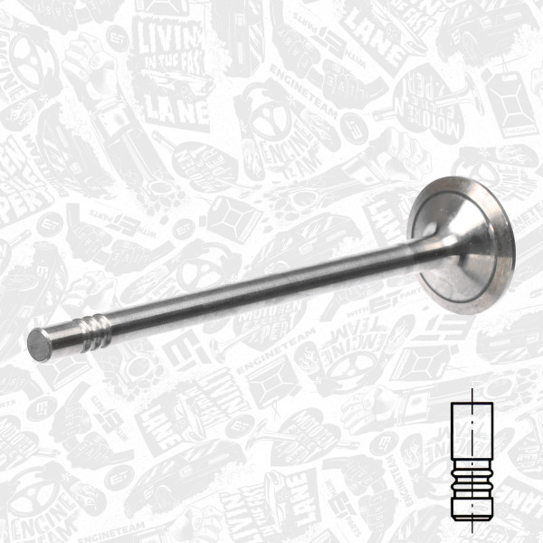VI0041, Intake Valve, Inlet valve, ET ENGINETEAM, Ford Mondeo/Transit 2,0/2,2/2,4TDC 1998-2014, 1121333, 013VE31276000, 181018, R6145/SCR, V94378