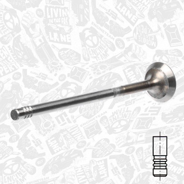 VI0053, Einlassventil, Einlassventil, ET ENGINETEAM, Fiat Ford Opel 1,3JTD/CDTI/TDCi 2003+, 12911-85E00, 46518930, 641072, 55195680, 291111, R6304/SCR, V95015