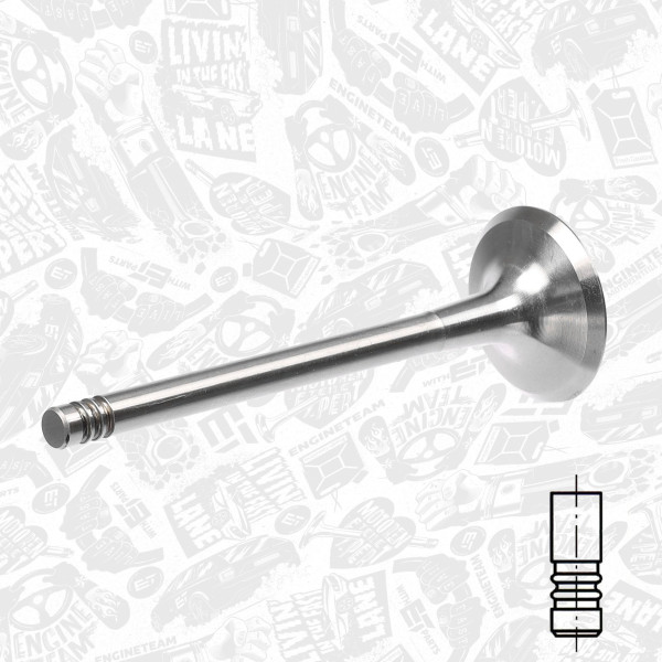 VI0058, Intake Valve, Inlet valve, ET ENGINETEAM, Skoda VW Audi Seat 2,0TDI 2003+, 03G109601B, MN980080, 331121, R6372/S, V94697