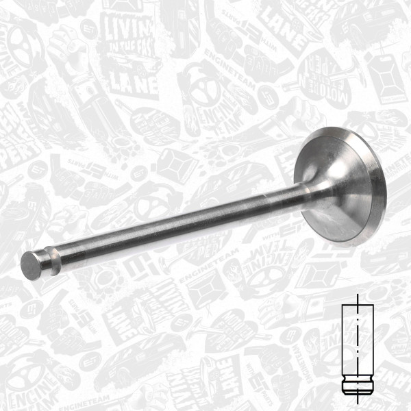 VI0066, Einlassventil, Einlassventil, ET ENGINETEAM, Fiat Doblo/Marea/Multipla 1,6i 1995+, 46517325, 46761369, 55192067, 46462158, 171036, R6153/SCR, V91949, R4780/SCR, R7001/SARCR