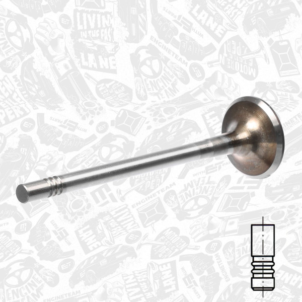 VI0076, Intake Valve, Inlet valve, ET ENGINETEAM, Ford Escort/Mondeo 1,8/2,0i 1992-2002, 928M6507D1A, 18330, 50004477, R4633/SCR, V91356