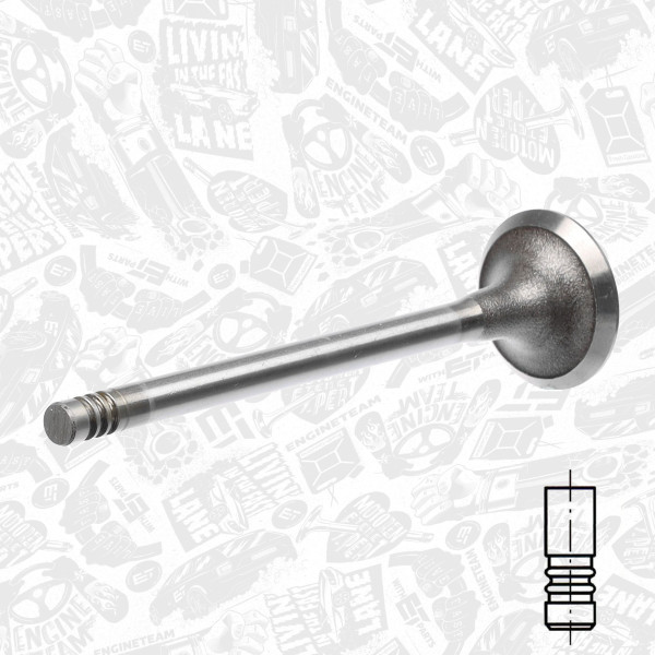 VI0077, Einlassventil, Einlassventil, ET ENGINETEAM, Ford Escort/Focus/Mondeo 1,6i 1992-2008, 928M6507E2A, 1041830, 013VE30542000, 105-35549, 50004685, R4996/SCR, V94072