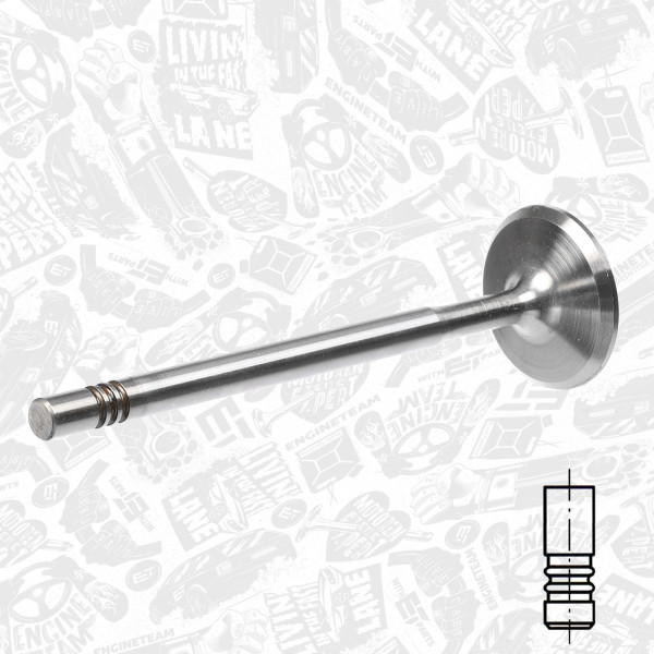 VI0094, Intake Valve, Inlet valve, ET ENGINETEAM, Fiat Bravo/Punto/Stilo 1,2/1,4i 1996+, 46403681, 46553048, 171052, R4876/SCR, V94029, 17236