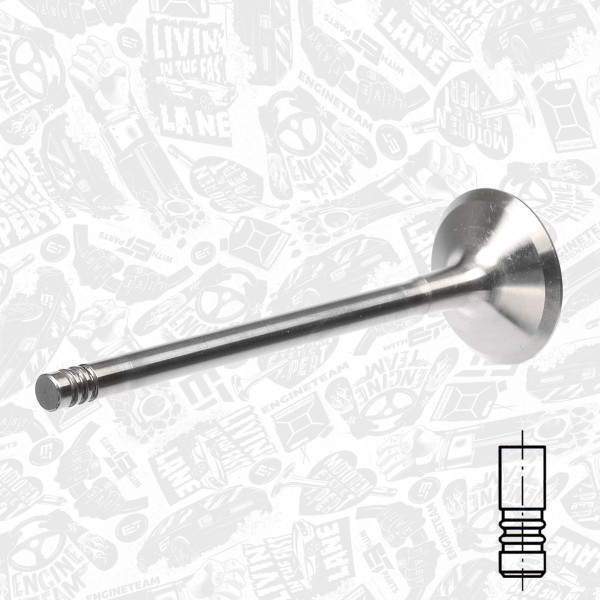 VI0096, Einlassventil, Einlassventil, ET ENGINETEAM, 4772380, 642165, 90502319, 642168, 90502316, 290002, R4884/BMCR, V94097, V94355