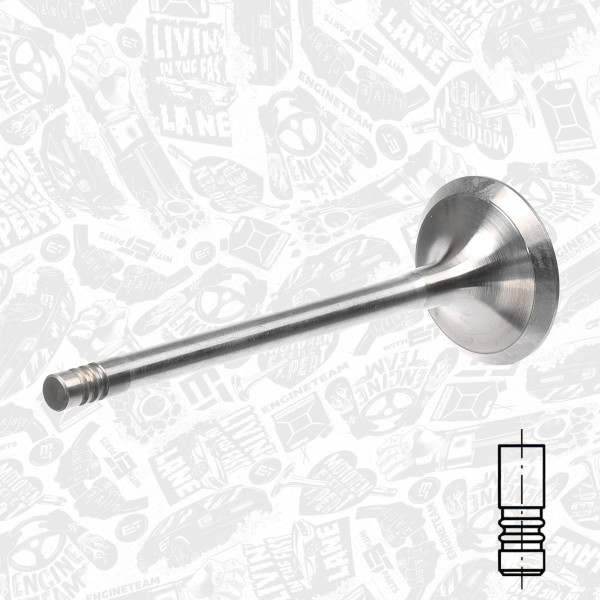 VI0101, Einlassventil, Einlassventil, ET ENGINETEAM, Ford Escort/Mondeo 1,8/2,0i 1992-2001, 928M6507F2A, 1041838, 105-35551, R4998/SCR, V94074