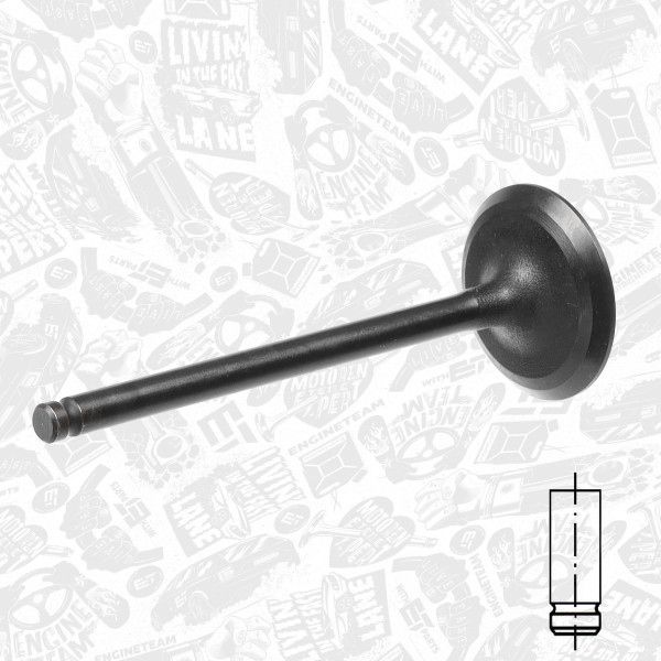 VI0102, Intake Valve, Inlet valve, ET ENGINETEAM, Toyota Avensis/Corolla 1,4/1,6 VVT-i 2ZZ-GE/3ZZ-FE/4ZZ-FE 2000+, 13711-OD020, 711036, R6070/SNT, V94142