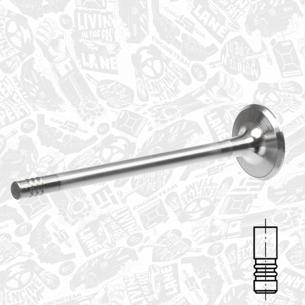 VI0104, Einlassventil, Einlassventil, ET ENGINETEAM, MG MG ZT, Rover 75 2,0CDTi 1999-2005, 11342247077, LGH101450, 081VX30895100, 111113, R6088/BMCR, V94086