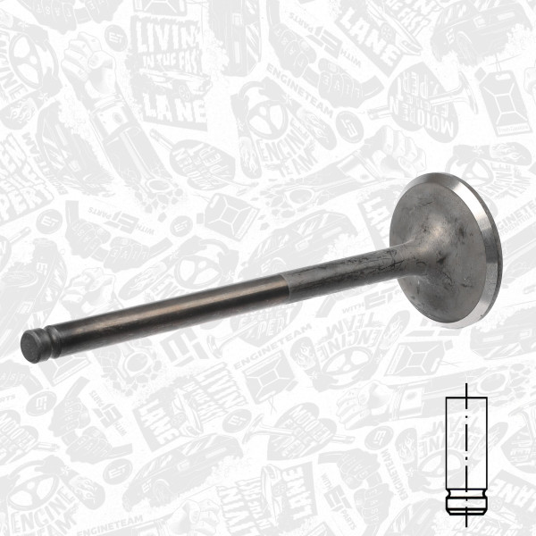 VI0106, Intake Valve, Inlet valve, ET ENGINETEAM, Hyundai Kia Mitsubishi 2,5TD 1986+, 22211-42520, MD198404, 821000, R6102/BMNT