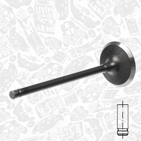 VI0117, Intake Valve, Inlet valve, ET ENGINETEAM, Mazda Volvo Ford Focus/Mondeo 1,8i 2000-2012, 1324691, 8694781, 181110, R6341/SNT, V94693, V98030