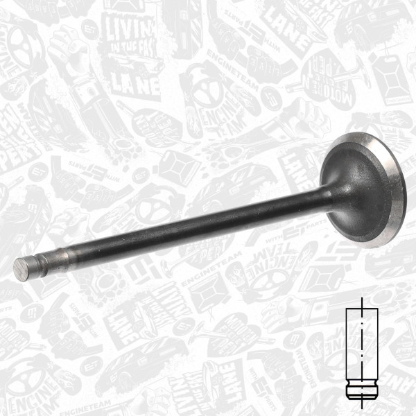 VI0129, Intake Valve, Inlet valve, ET ENGINETEAM, Nissan Almera/Navara/Pathfinder 2,2/2,5dCi 2000+, 13201-AD210, 13201-BN300, 13201-EB300, 701030, R6284/SNT, 13201AD200, 13201-AD200, 13201AD210, 13201AD21A, 13201-AD21A, 13201BN301, 13201-BN301, 13201EB70B, 13201-EB70B