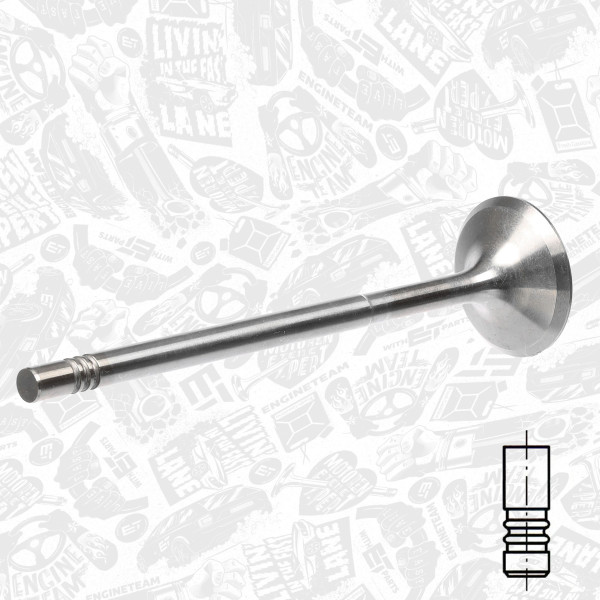 Intake Valve - VI0162 ET ENGINETEAM - 6510530101, 001VE31768000, 261140