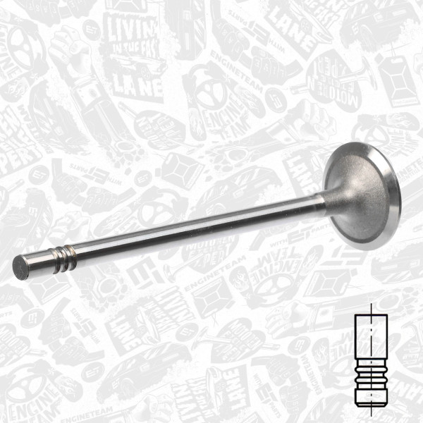 VI0166, Intake Valve, Inlet valve, ET ENGINETEAM, Ford Transit 2,4TDCi DOFA D4FA FXFA PHFA 2006+, 1096250, 1254284, YC1Q6507A1B, YC1Q6507A2B, 181016, 820475, V94380