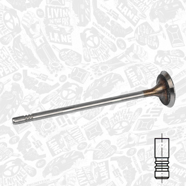 VI0170, Einlassventil, Einlassventil, ET ENGINETEAM, Audi Seat VW Skoda A3 Octavia III Golf VII 1,2 TSI CJZA 2012+, 04E109601A, 029VE31942000, 331156, R6837/S