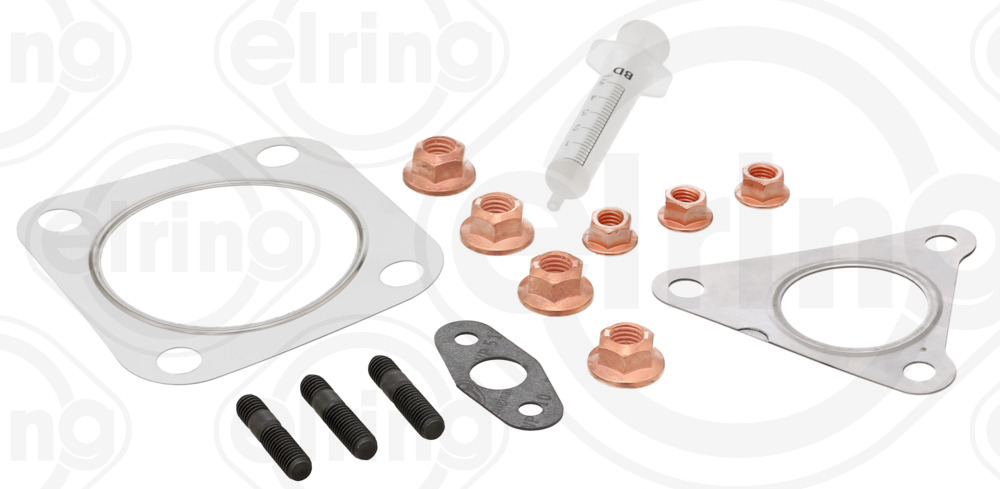 047.190, Mounting Kit, charger, Turbocharger gasket, ELRING, 04-10188-01