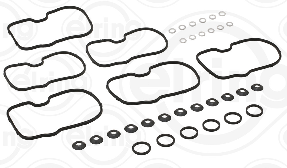 087.343, Gasket Set, cylinder head cover, Cylinder head cover gasket - set, ELRING, 275554-4, 15-24362-01, 24-24199-00/0, 56000100, CDS-554, HL390, RK6392, V30320, 56028400, V30320-00, 2755544, 424692, 4246922, 424692-2