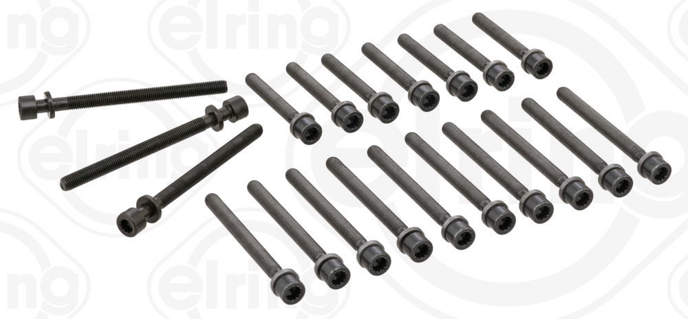 104.510, Cylinder Head Bolt Set, Bolt set, ELRING, 021103384F, 021103384D, 021103384E, 016700B, 02082, 14-32056-01, 22-39012B, 81015000, 9550150, BK5305, ES72442, GS33461, HBS077, T50150-00, 0009900480, 0009900580, 0009900680, 804.240