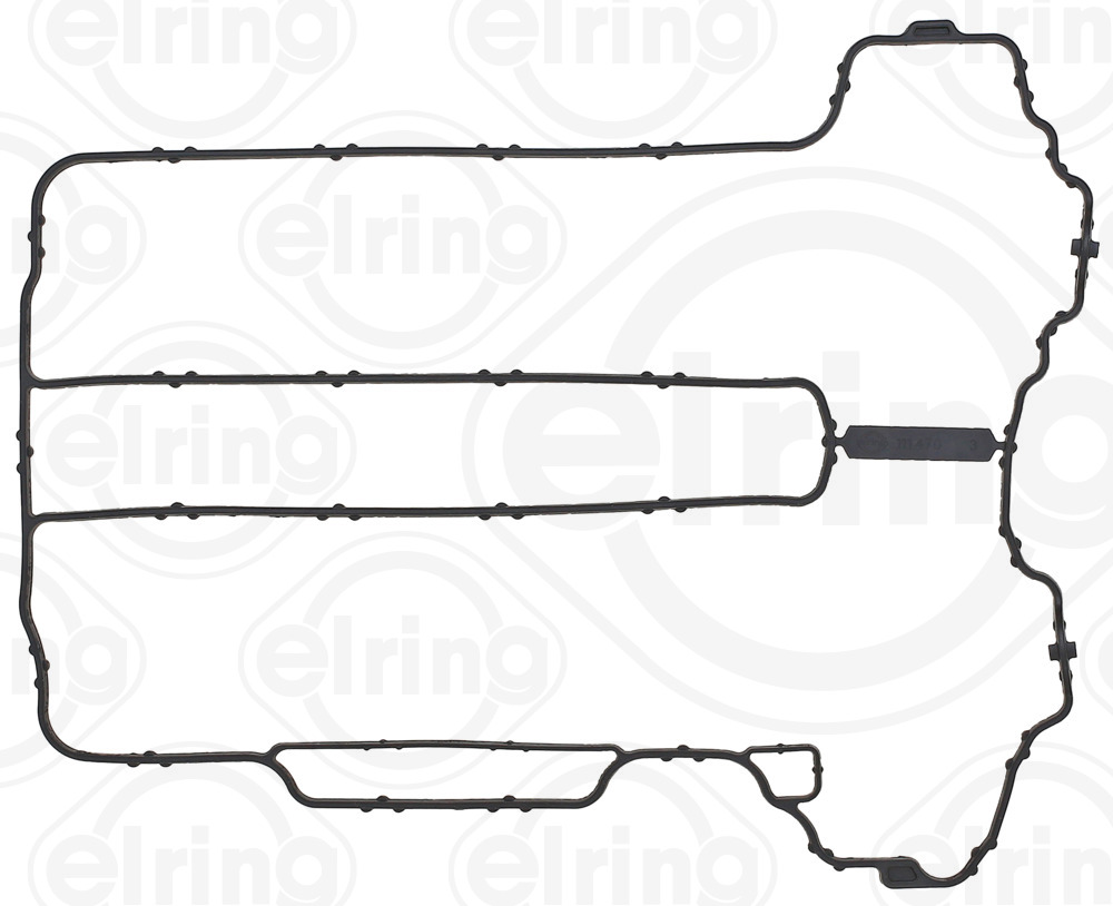 111.470, Gasket, cylinder head cover, Oil pan gasket, ELRING, 24403772, 607499, 026686P, 11064100, 1542638, 43629, 50-029185-00, 70-34818-00, JM5121, RC5510, X53918-01, 11112500, 71-34818-00