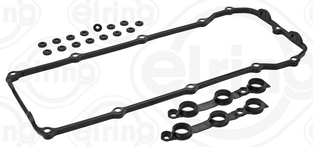 318.600, Gasket Set, cylinder head cover, Cylinder head cover gasket - set, ELRING, 11120030496, 036-1681, 15-33077-02, 24-29076-01/0, 27493, 440088P, 56036600, 9115424, HM5069, V36833-00, VS50368, 036-1771