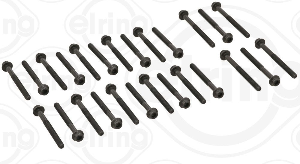 476.660, Cylinder Head Bolt Set, Bolt set, ELRING, 016278B, 14-32033-03, 22-26075B, 81006500, 9580067, BK4373, HBS063, 81023400, T80067-00, 6039900210, 6039900310, 6619903310, 6619903410