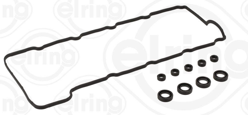 569.030, Gasket Set, cylinder head cover, Cylinder head cover gasket - set, ELRING, 15-10019-01, 22441-2A102, 56042400, 9132001, HM5393, RK2307, V38825-00, 56045600, V38828-00