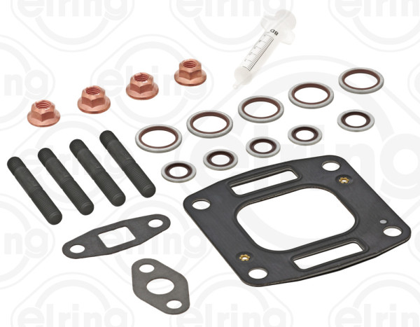 587.060, Mounting Kit, charger, Turbocharger gasket, ELRING