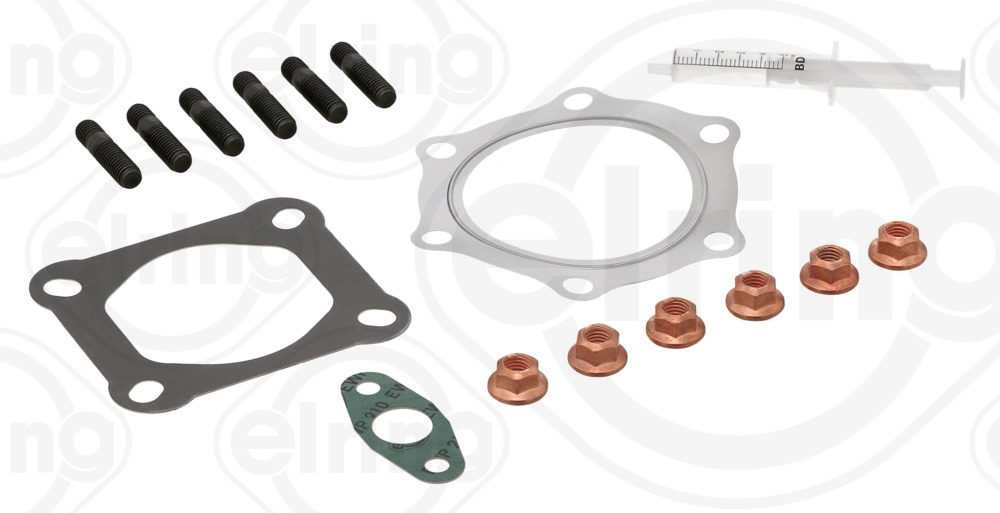 715.710, Mounting Kit, charger, Gasket various, ELRING, 53297121000, 51.08901-0182, 51.08901-0209, 51089010182, 51089010209, 51966010576