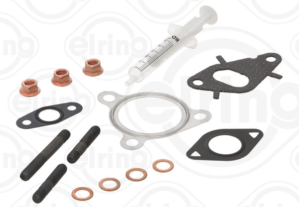 716.760, Mounting Kit, charger, Turbocharger gasket, ELRING, 04-10184-01