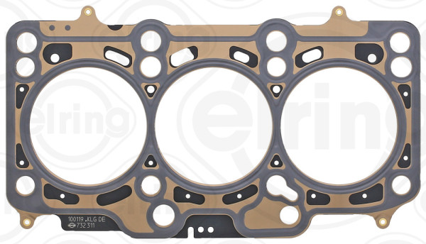 732.311, Gasket, cylinder head, Cylinder head gasket, ELRING, 03P103383G, 10195610, 61-37820-10, 83403289, CH7507A, H40645-10, 732.310