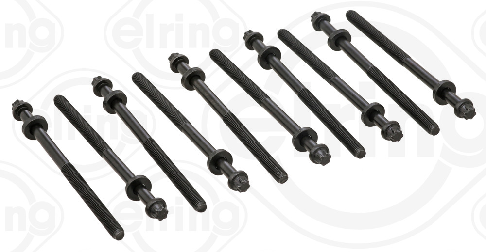 758.400, Cylinder Head Bolt Set, Bolt set, ELRING, 0204.85, 016202B, 14-32163-01, 22-15015B, 81015100, 9550321, BK5302, HBS113, 020485, 110566F902, 11056-6F902