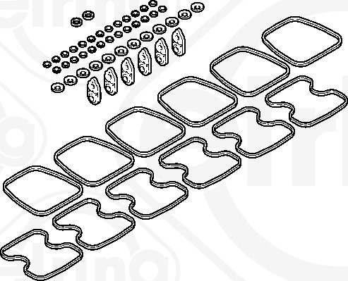 Gasket Set, cylinder head cover - 087.299 ELRING - 275530-4, 276034-6, 15-24360-01