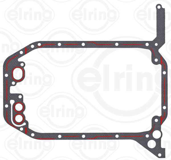 921.107, Gasket, oil sump, Oil pan gasket, ELRING, 078103609F, 028163P, 14075700, 31-028635-00, 54440, 70-31706-00, 921.106, JH5118, OP9304, OS30864, OS32350, 71-31706-00