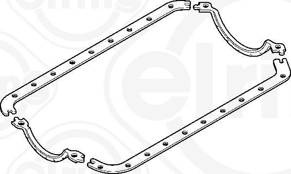 692.090, Gasket Set, oil sump, Oil pan gasket, ELRING, 1907812, 102389, 10-33914-01, 59007300, E59368-00, HC480, 10-33914-02, 103391401