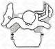 Gasket, housing cover (crankcase) - 122.476 ELRING - 059103161AJ, 958.101.161.03