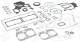 Full Gasket Set, engine - 273.070 ELRING - 51.00900-6645, 01-27660-06, S38367-00