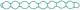 Gasket, intake manifold - 463.880 ELRING - 13281000, 31370166, 71-12274-00