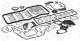 Full Gasket Set, engine - 542.130 ELRING - 51.00900-6684, 01-27660-10, S37177-00