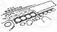 Full Gasket Set, engine - 592.900 ELRING - 01-53970-01, 20910-23F00, 437013P