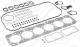 Gasket Set, cylinder head - 689.920 ELRING - 500395171, 02-33976-01, 21-29856-00/0
