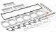 Gasket Set, cylinder head - 732.720 ELRING - 51.00900-6747, 02-27660-06, D38582-00