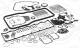 Dichtungsvollsatz, Motor - 742.820 ELRING - 51.00900-6746, 01-27660-16, S38579-00
