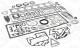 Full Gasket Set, engine - 742.980 ELRING - 51.00900-6738, 01-37180-05, S38711-00