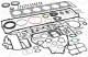Full Gasket Set, engine - 770.120 ELRING - 01-37295-04, 51.00900-6771, S38762-00