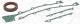 Gasket Set, timing case - 776.645 ELRING - 11141258323, 11141735047, 15-22603-02